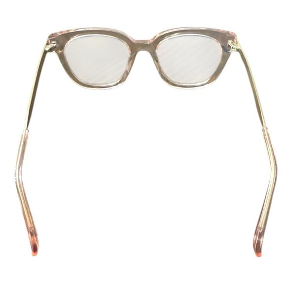 MUSE OVERSIZED 32-000414 TRANSPERANT PINK EYEGLASSES FRAMES 52-20-150